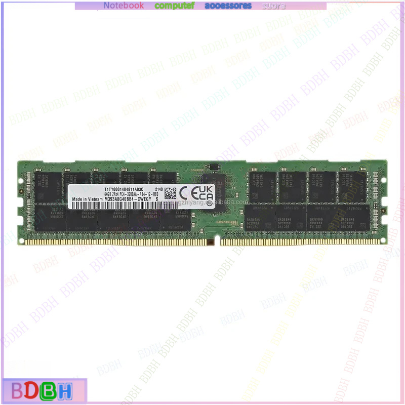 64Gb Ddr4 Ecc Reg 3200Mhz - Memoria de Servidor ZQ M393A8G40AB2-CWE 64GB