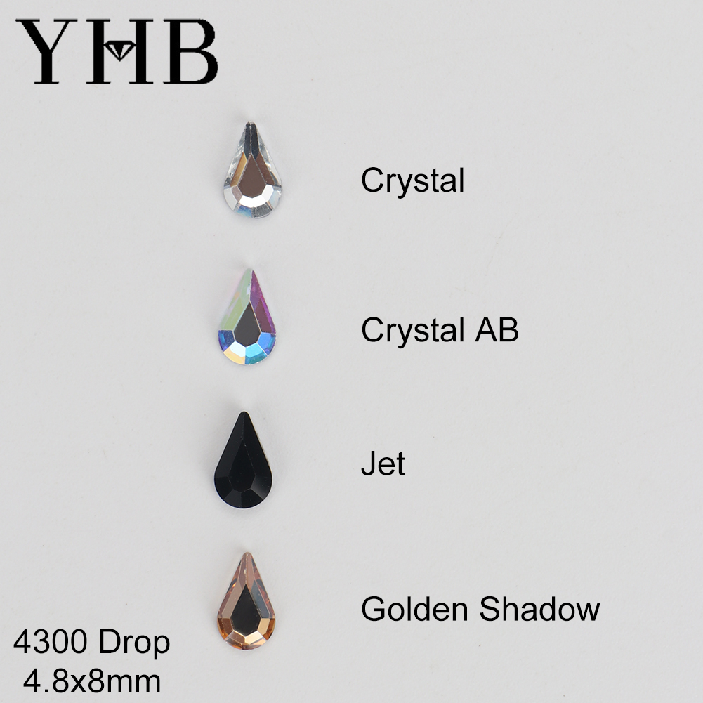 Platinum 8280 - Cristales de cristal brillantes YHB, strass