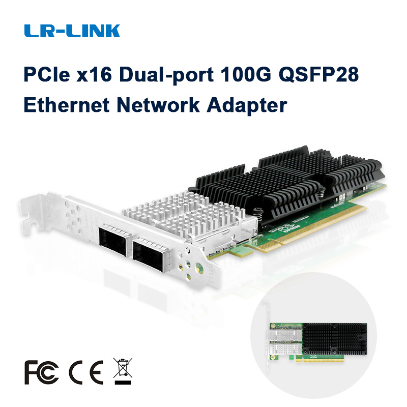 100Gbe Qsfp28 Network Card - Tarjeta de red LR-LINK 1014PF 100G